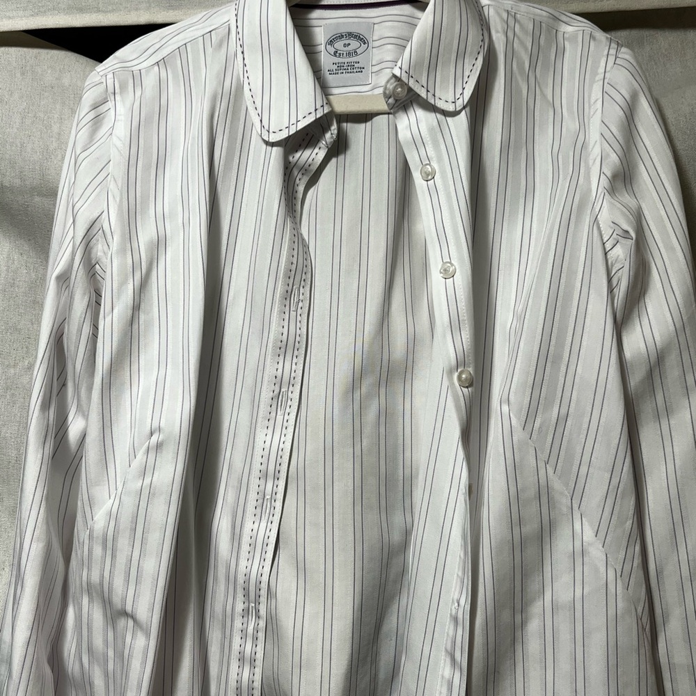 Brooks Brothers Purple Striped Dress Shirt  - NEVER WORN